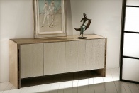 2 Верх и боковины мрамор с контрастными вставками. Двери дерево (венге, черное или нптуральное) или кожа.   150, 190 x 50 x h 84